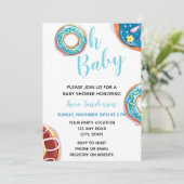 Donut Baby shower Uitnodiging (Staand voorkant)