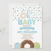 Donut Baby Shower Uitnodiging Donut Strooi Feest (Voorkant)