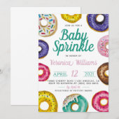 Donut Baby Sprinkle Baby shower Uitnodiging (Voorkant / Achterkant)