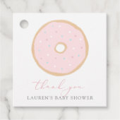 Donut Baby Sprinkle Bedankjes Labels (Voorkant)