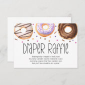 Donut Baby Sprinkle Diaper Raffle Kaart (Voorkant / Achterkant)