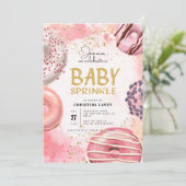 Donut BABY SPRINKLE Invitation (Debout devant)