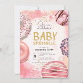 Donut BABY SPRINKLE party Invitation Kaart (Voorkant)