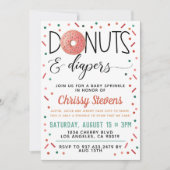 Donut Baby Sprinkle Shower Invitation (Devant)