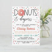 Donut Baby Sprinkle Shower Invitation (Debout devant)