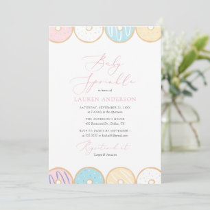 Donut Baby Sprinkle Uitnodiging