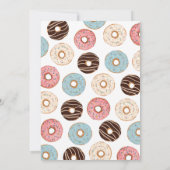 Donut Baby Sprinkle Uitnodiging (Achterkant)