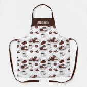 Donut Baker Schort voor aangepaste naam (Voorkant)