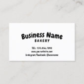 Donut Bakery Reward Kaart Loyalty Kaart (Achterkant)