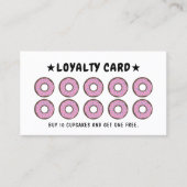 Donut Bakery Reward Kaart Loyalty Kaart (Voorkant)