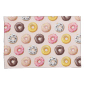 Donut Bakery Shop Patroon Kussensloop (Voorkant-Rechts)