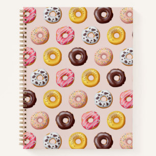 Donut Bakery Shop Patroon Notitieboek