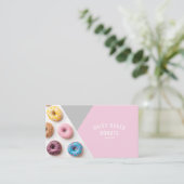 Donut Bakery Sweets Chef Desserts Visitekaartje (Staand voorkant)