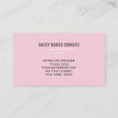 Donut Bakery Sweets Chef Desserts Visitekaartje (Achterkant)