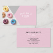 Donut Bakery Sweets Chef Desserts Visitekaartje (Voorkant / Achterkant)