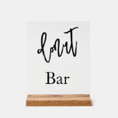 Donut bar wedding Acrylic sign (Recto)