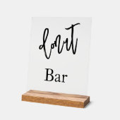 Donut bar wedding Acrylic sign (Angle)