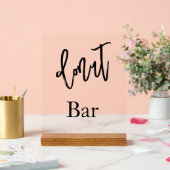 Donut bar wedding Acrylic sign (Mariage)