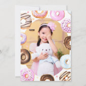 Donut Bedankt a Hole Bunch Foto Verjaardag Dank u (Achterkant)