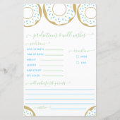 Donut besprenkt met liefdesvoorspelling en goedver (Voorkant)