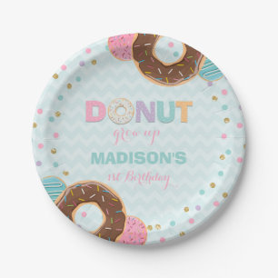 Donut Birthday Paper Bord 7-inch donut groeit op