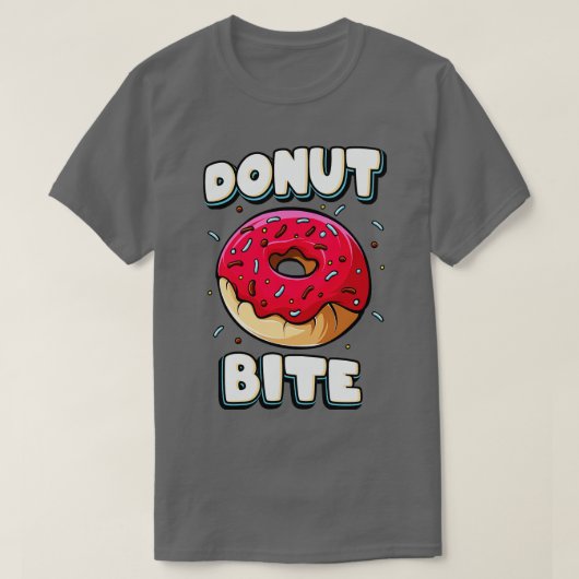 Donut Bite Funny Doughnut Lover T-shirt (Design voorkant)