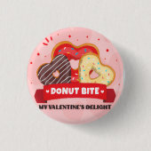 Donut Bite My Valentine Day Speldje —Cute Patch (Voorkant)