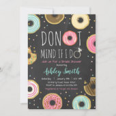 Donut Bridal Shower Invitation Attention Si Je Le (Devant)