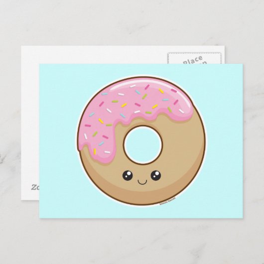 Donut Briefkaart (Voorkant / Achterkant)