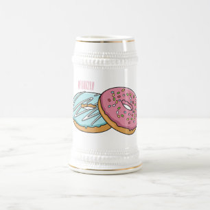 Donut cartoon illustratie bierpul