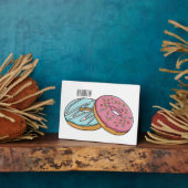 Donut cartoon illustratie fotoplaat (Zijkant)