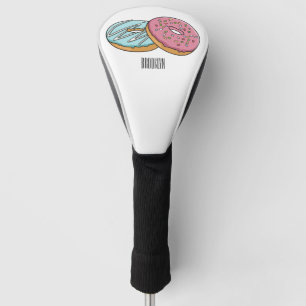 Donut cartoon illustratie golfheadcover