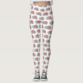 Donut cartoon illustratie leggings (Voorkant)
