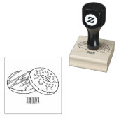 Donut cartoon illustratie 	rubberstempel (Gestempeld)
