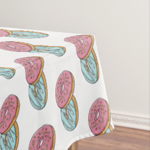 Donut cartoon illustratie tafelkleed