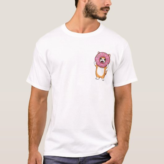 Donut Cat Delight T-shirt (Voorkant)