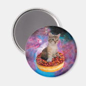 Donut Cat - Donut lover Magneet (Voorkant / Achterkant)