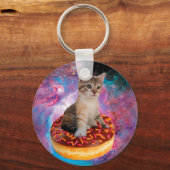 Donut Cat - Donut lover Sleutelhanger (Voorkant)
