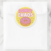 Donut Chaos Round Sticker (Sac)