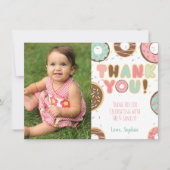 Donut Dank je kaart met foto (Voorkant)