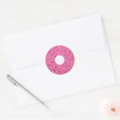 Donut Dank je Ronde Sticker (Envelop)