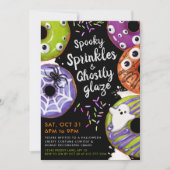 Donut Decorating Halloween Party Kaart (Voorkant)