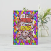 Donut Desert Sweet Tooth Délicieux invitation d'an (Debout devant)