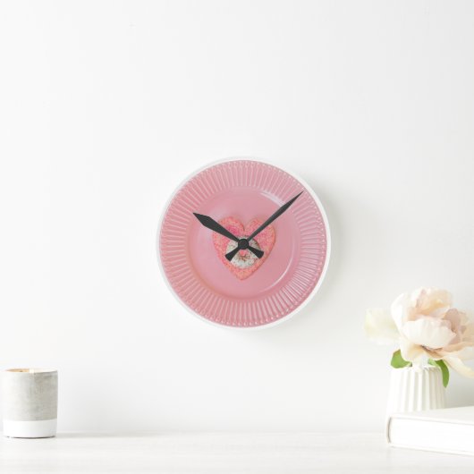 Donut design, round wall clock  ronde klok (Huis)