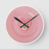 Donut design, round wall clock  ronde klok (Voorkant)