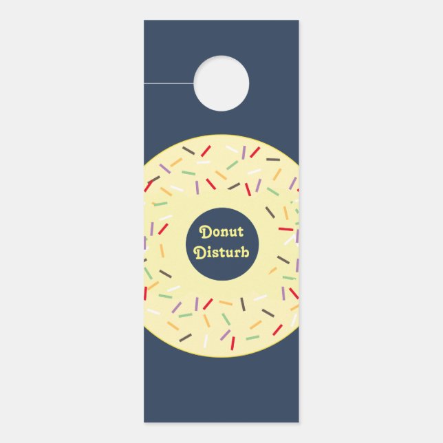 Donut Disturb Klop alsjeblieft 2-zijdige grappige  (Voorkant)