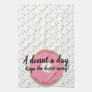 Donut Dokter Grappig Cadeau Theedoek