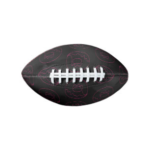 Donut Donkere Roze Contour Geglazuurde Doughnut Et American Football