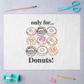 Donut Doughnut Sweet Funny Verjaardag Tissuepapier (Craft)