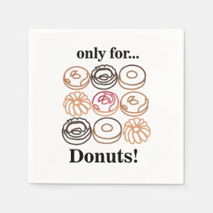 Donut Doughnut Sweet verjaardagsfeestje Servet